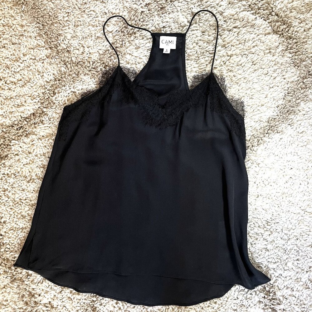 Cami Black lace camisole (US S)